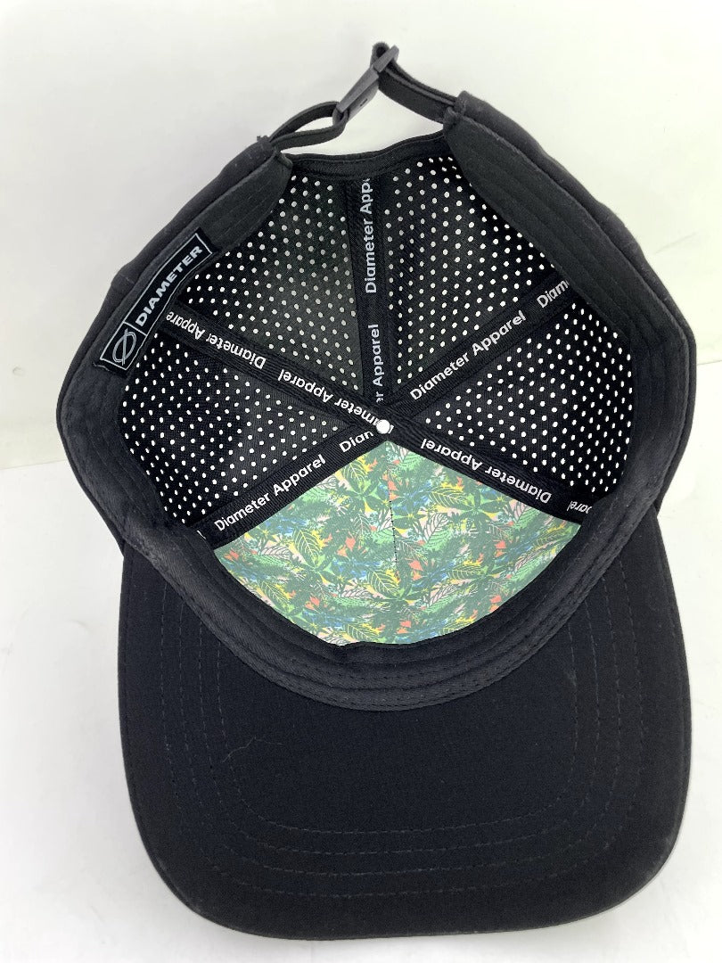Diameter Apparel Men's 5 Panel Paint Sector Hat - Black