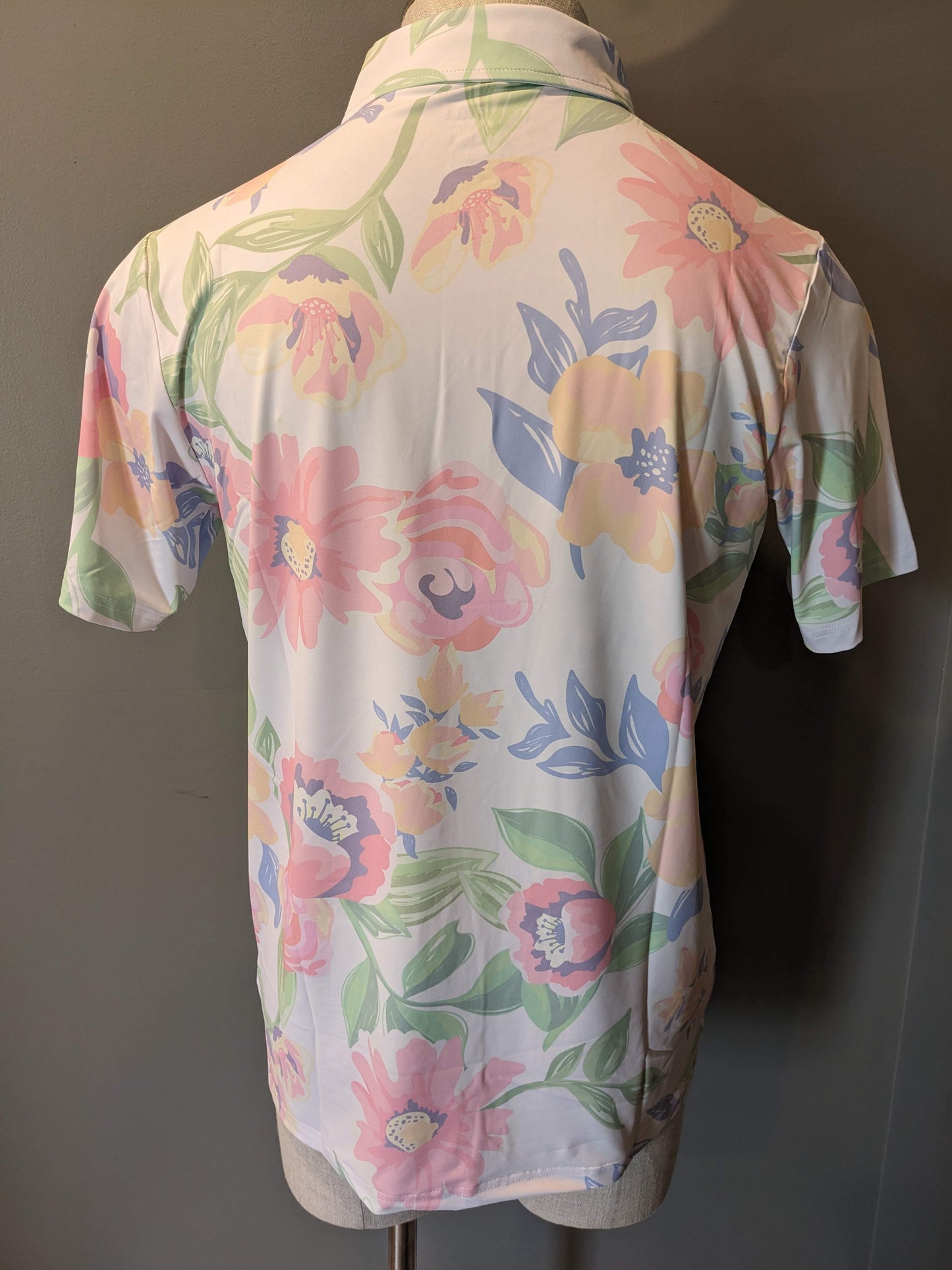 Diameter Apparel: Big Jerm Grandmas Curtains Disc Golf Polo White