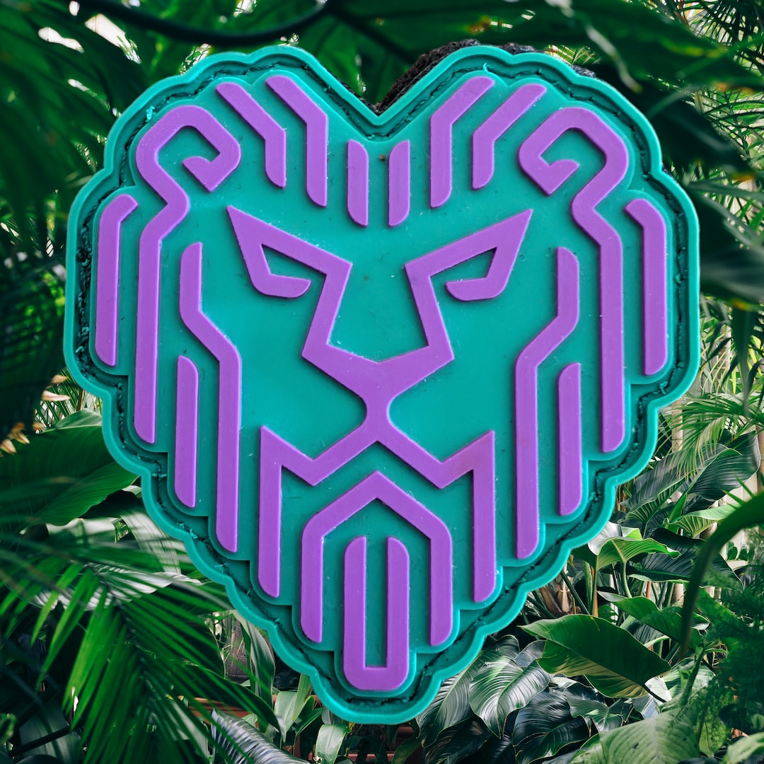 Big Jerm Lion Heart PVC Patch