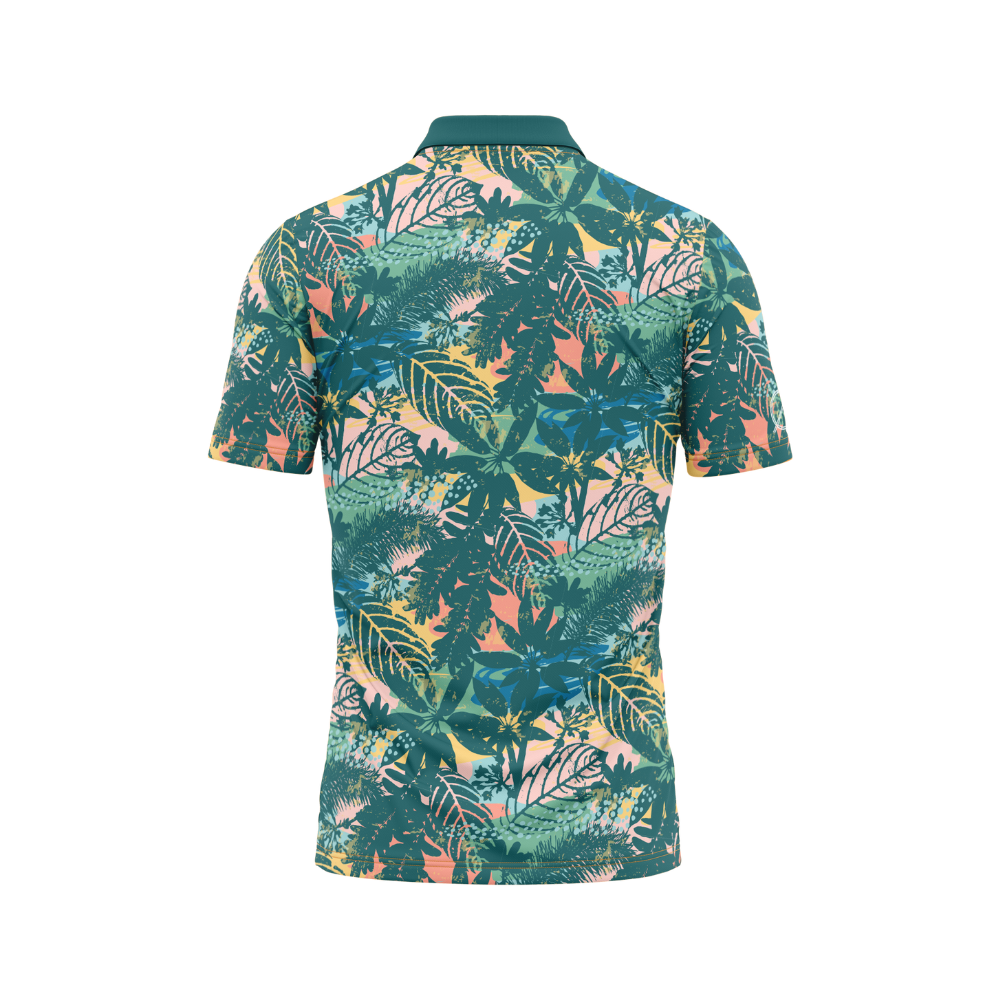 Diameter Apparel Men's Sunset Leaf Disc Golf Polo Green